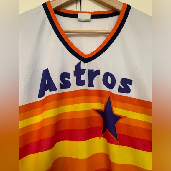 Houston Astros Vintage 1980s Pullover Jersey. Manny’s Baseball Land Twins / ‘47 - Picture 2 of 7